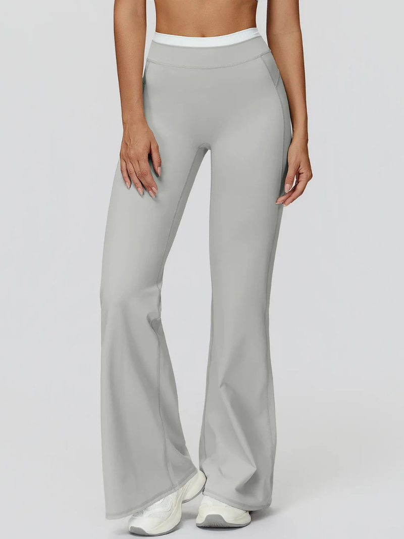 Pantalon Yoga Taille Haute - gris clair / S