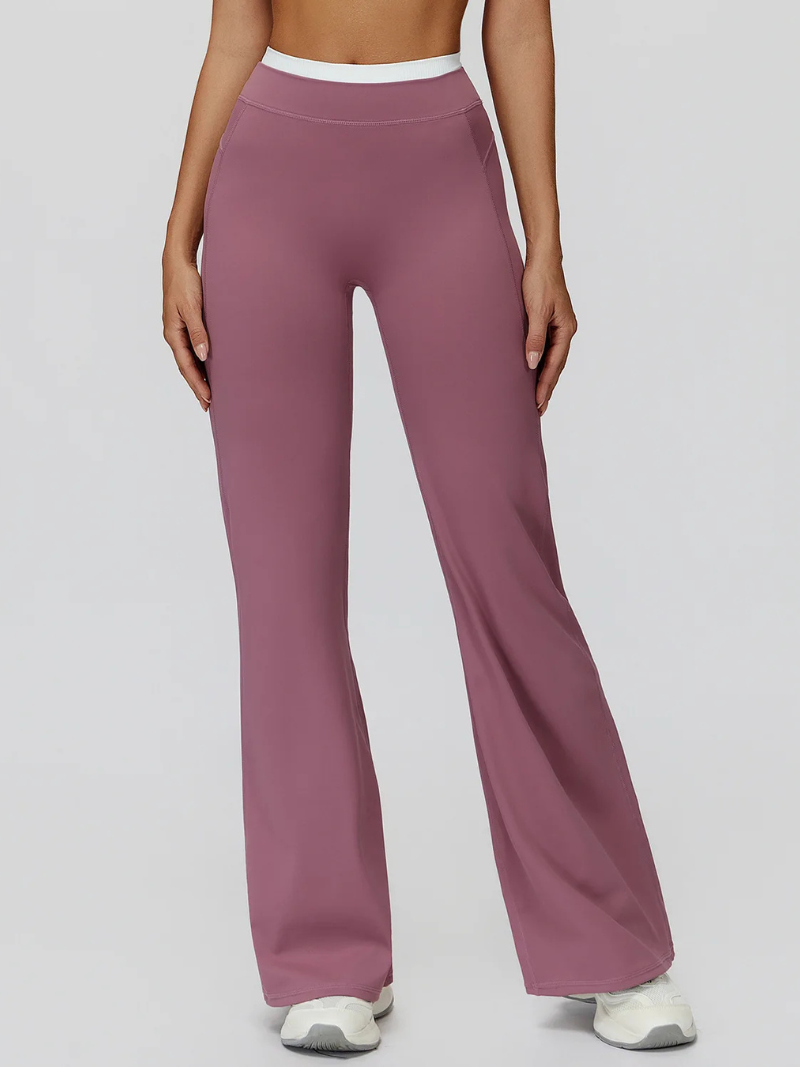 Pantalon Yoga Taille Haute - mauve / S