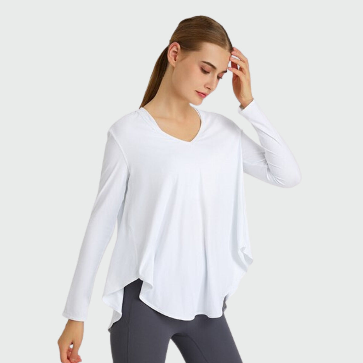 Pull Yoga Ample - blanc / XS