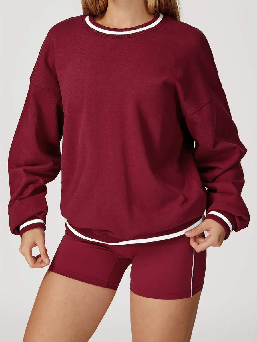 Pull Yoga Femme - bordeaux / S