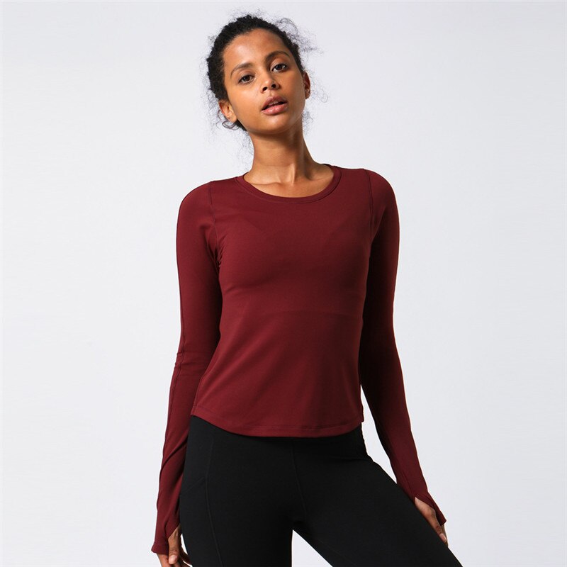 Pull Yoga Ouvertures Pouces - Bordeaux / S