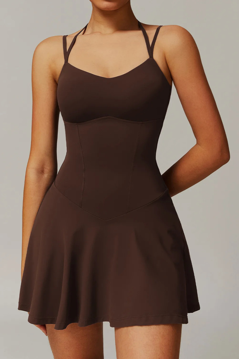 Robe d’Eté Sport - marron foncé / S
