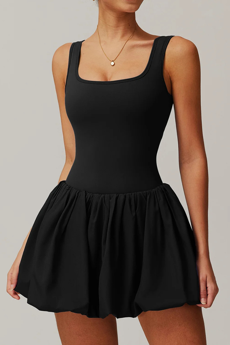 Robe Sport avec Short Intégré - noir / S