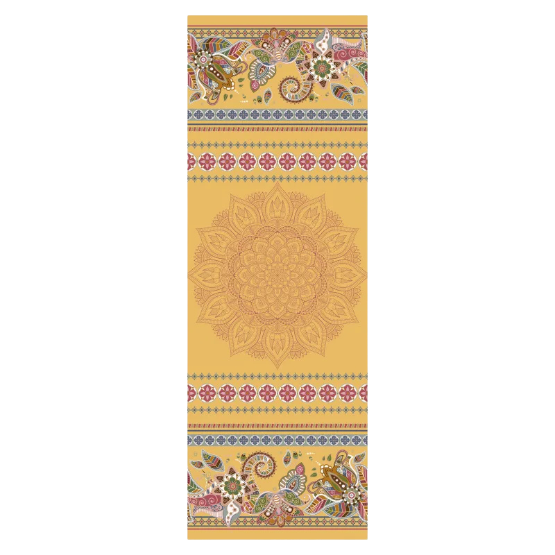 Serviette Yoga Mandala Doré - Mandala & Paisley