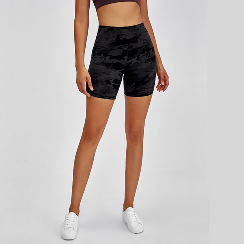 Short de Yoga - Noir Camouflage / XS