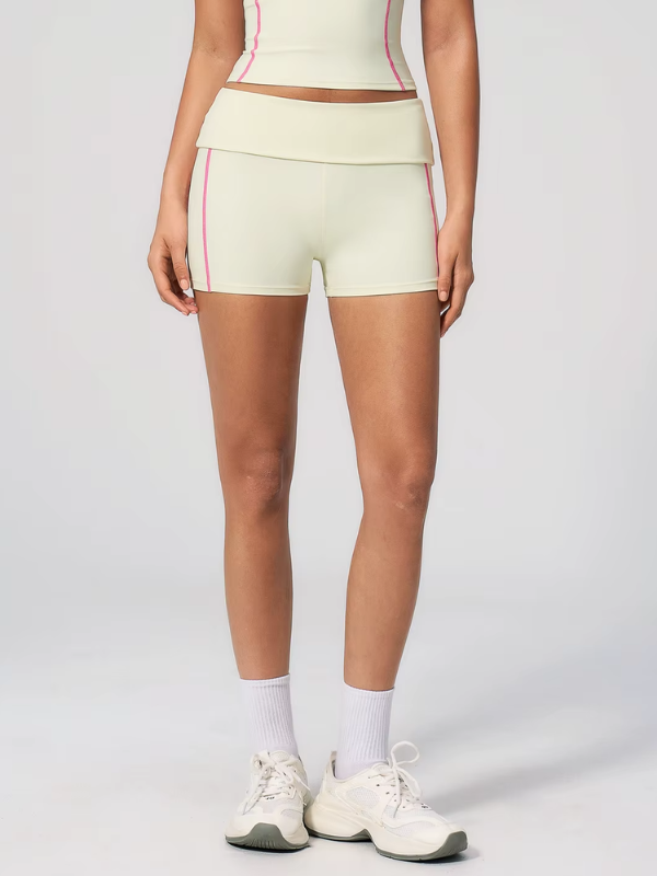 Short Sport Contrasté - beige / S