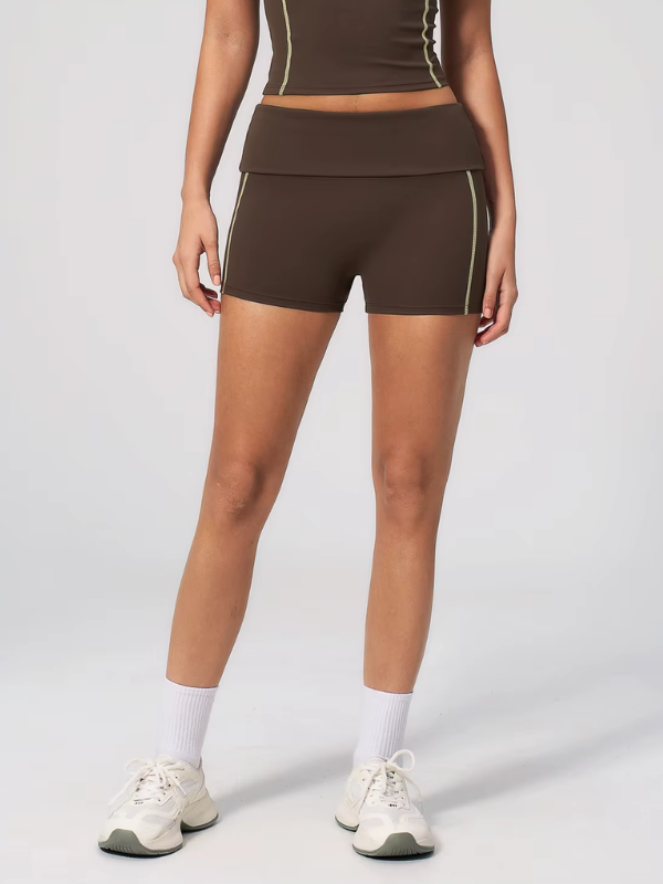Short Sport Contrasté - marron foncé / S