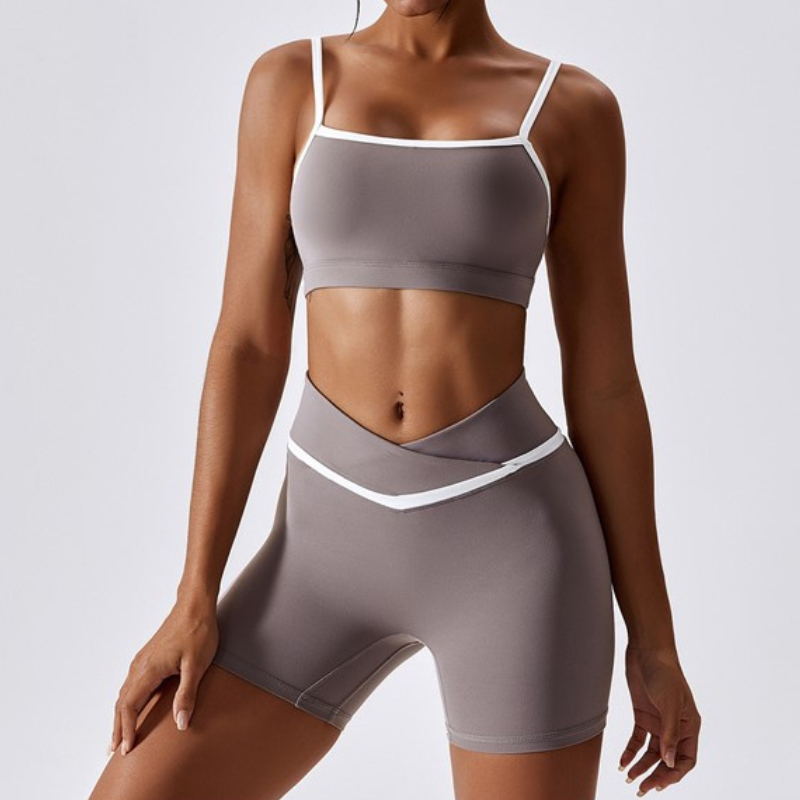 Short Yoga Bande Gainante Croisée