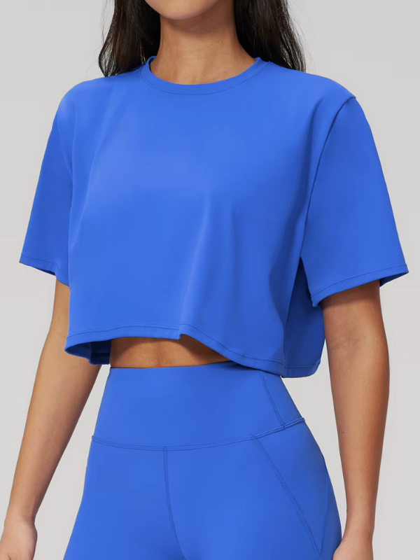 T-shirt Yoga Ample - bleu / S