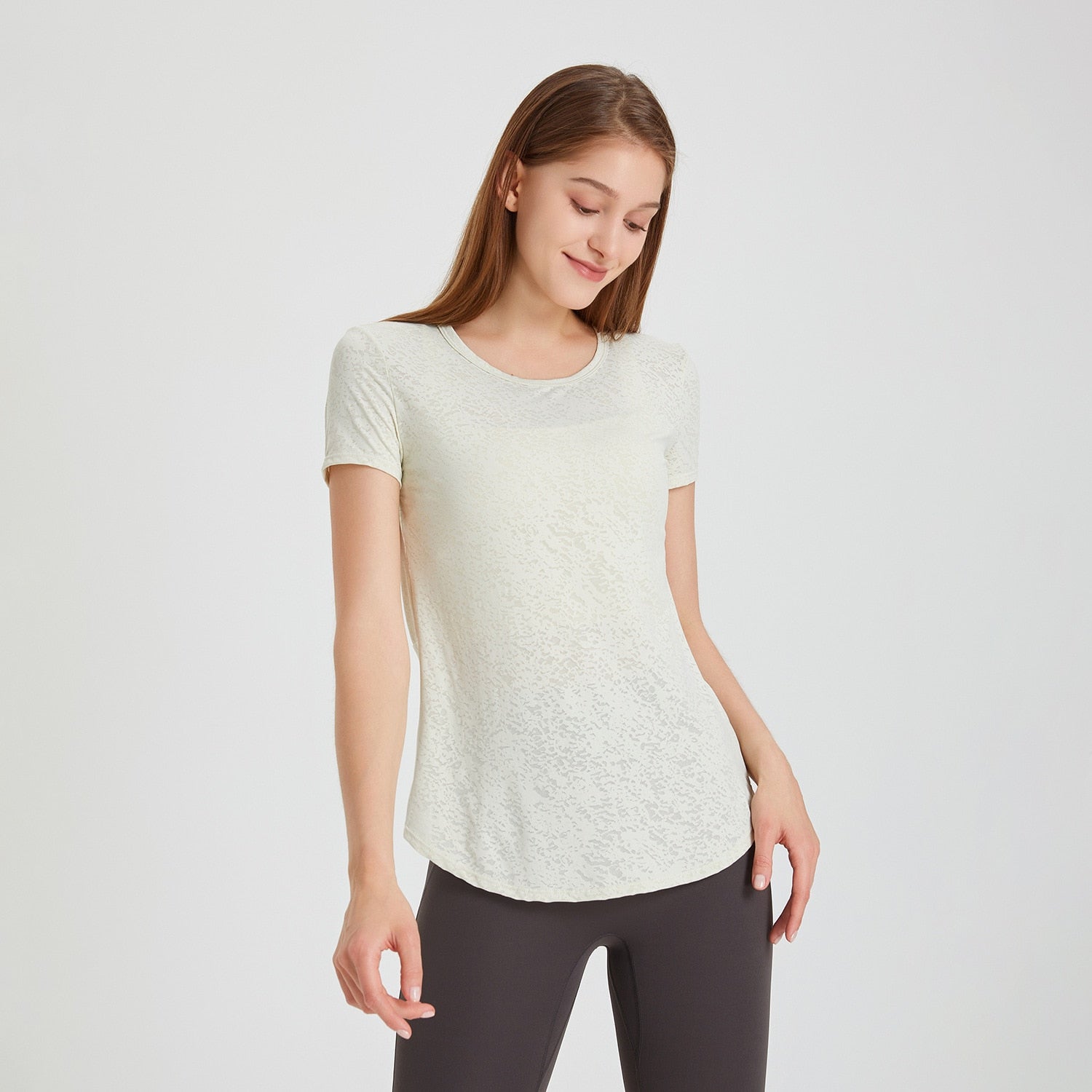T-shirt Yoga Flow - beige / S