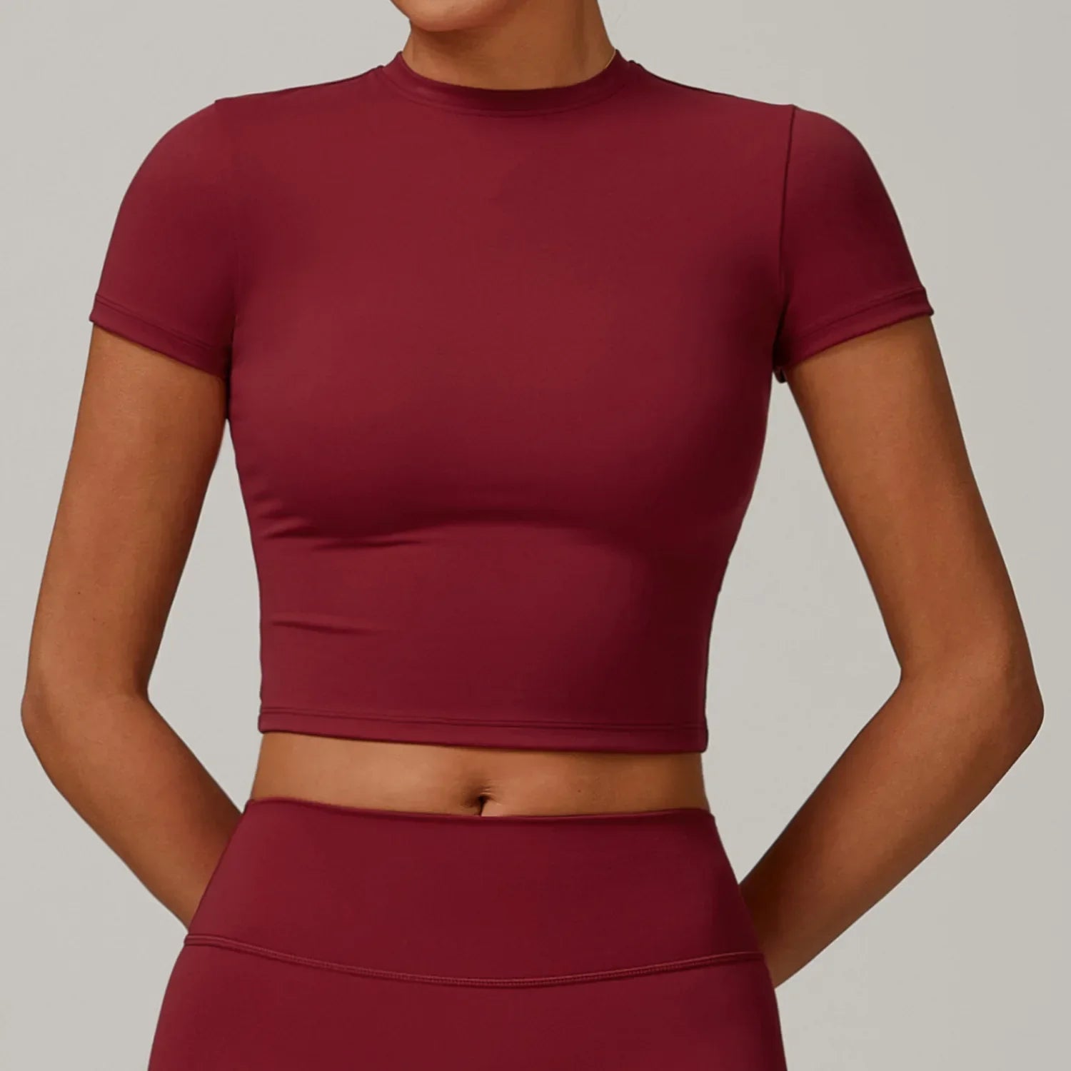 T-shirt Yoga Moulant - rouge / S