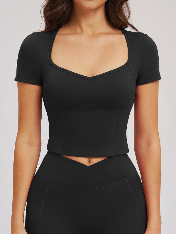 T-shirt Yoga Sculptant - noir / S