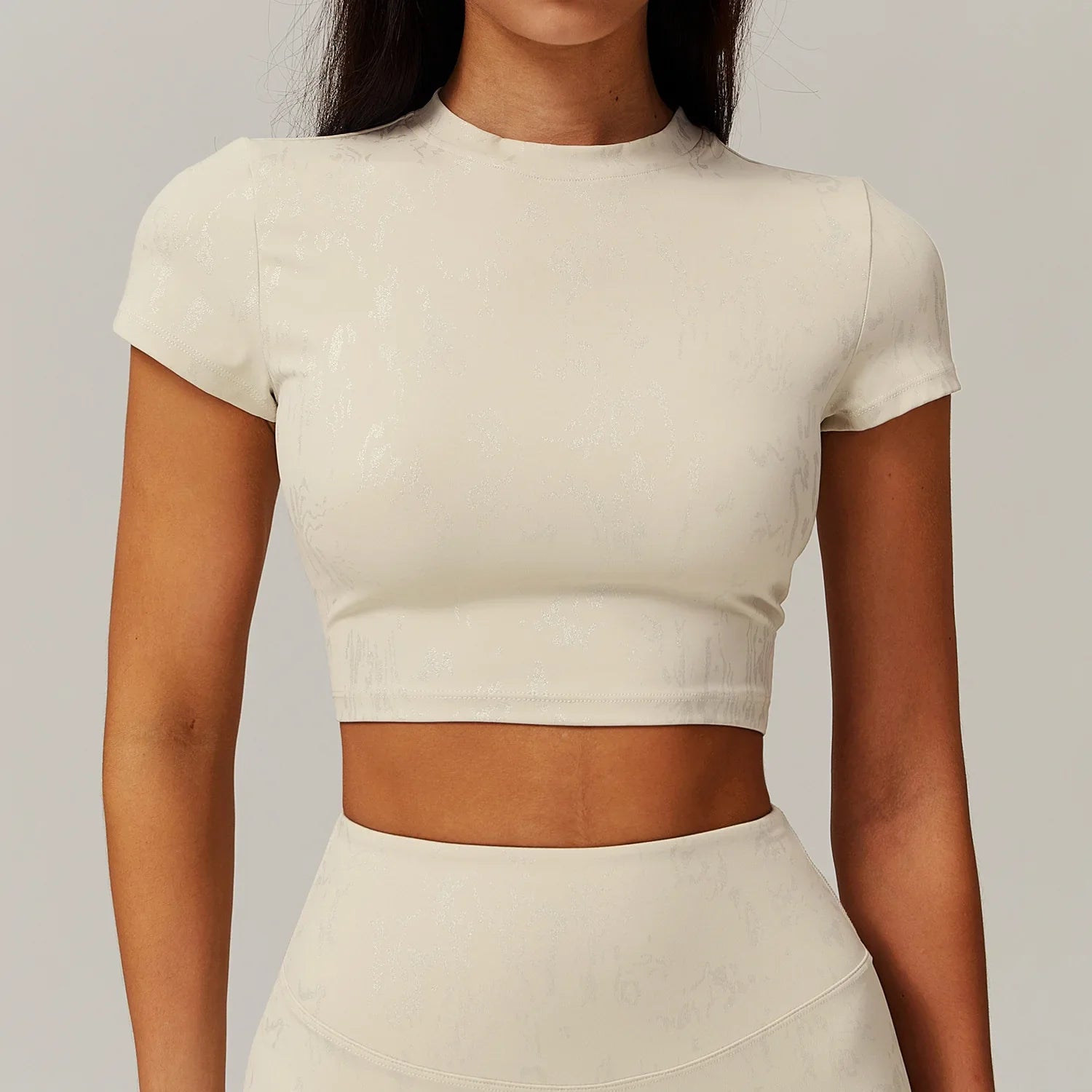 T-shirt Yoga Seconde Peau - beige / S