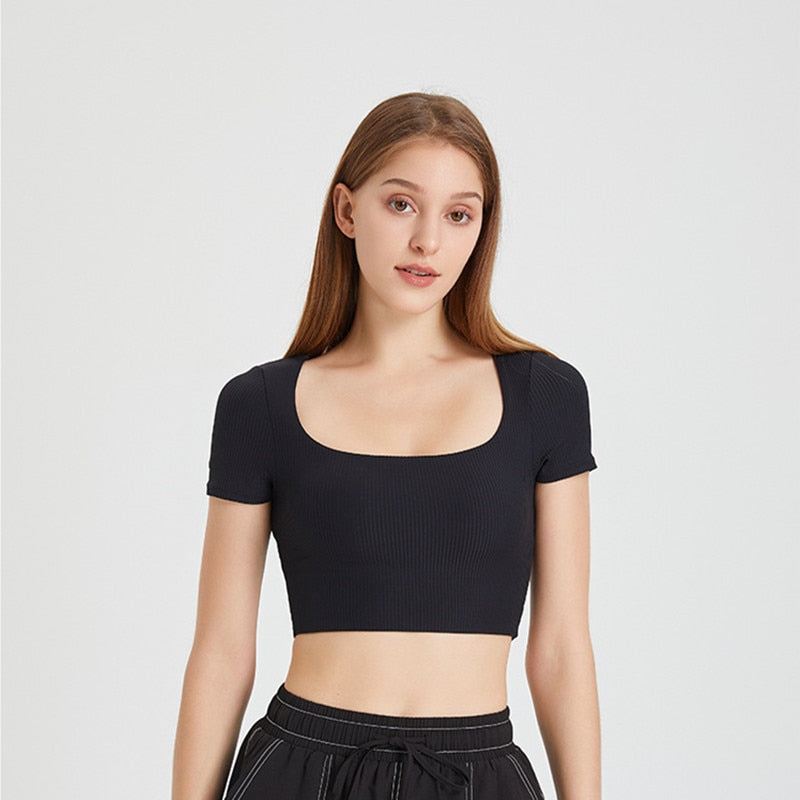 T-shirt Yoga Sexy Back - noir / S