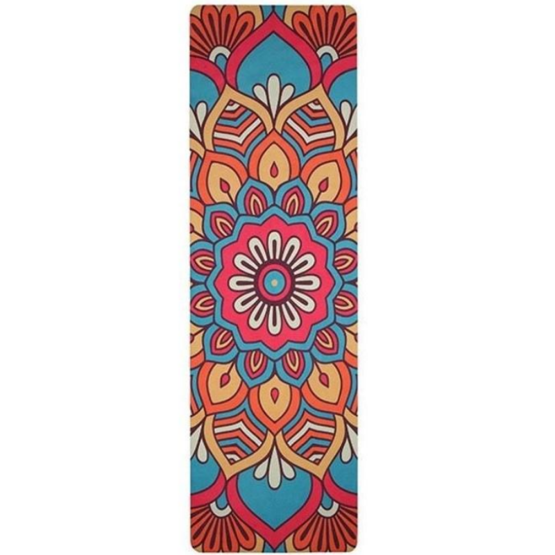 Tapis de Yoga 6mm Lotus Rouge - rouge