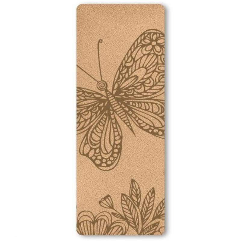 Tapis de Yoga liège Papillon - Papillon