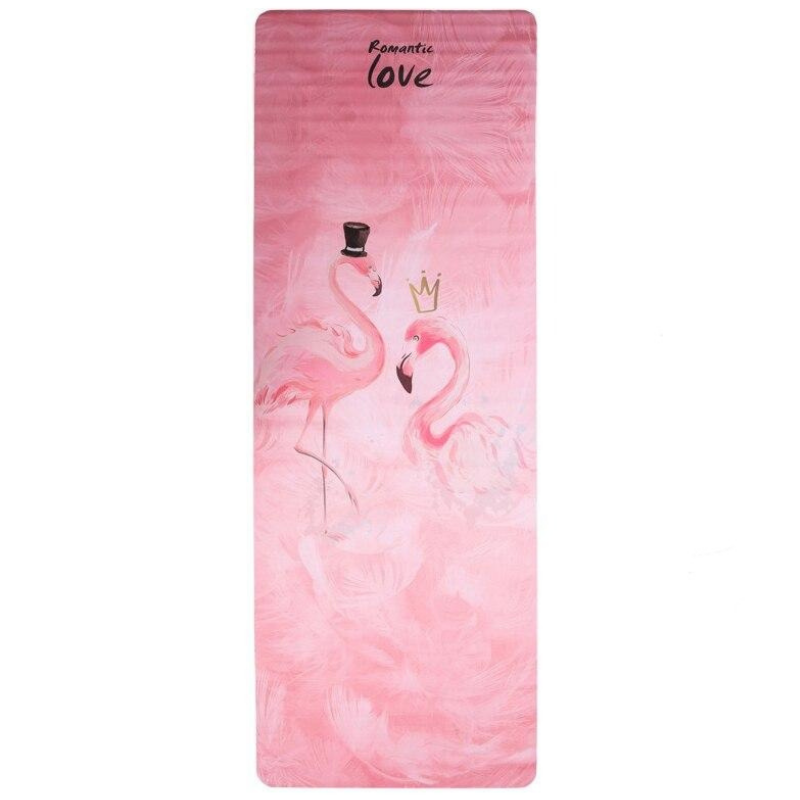 Tapis de Yoga Pliable Flamant Rose - rose