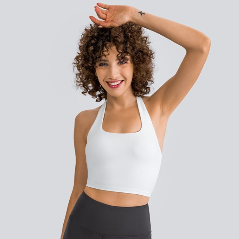 Brassière Yoga Dos Nue - Blanc / XS