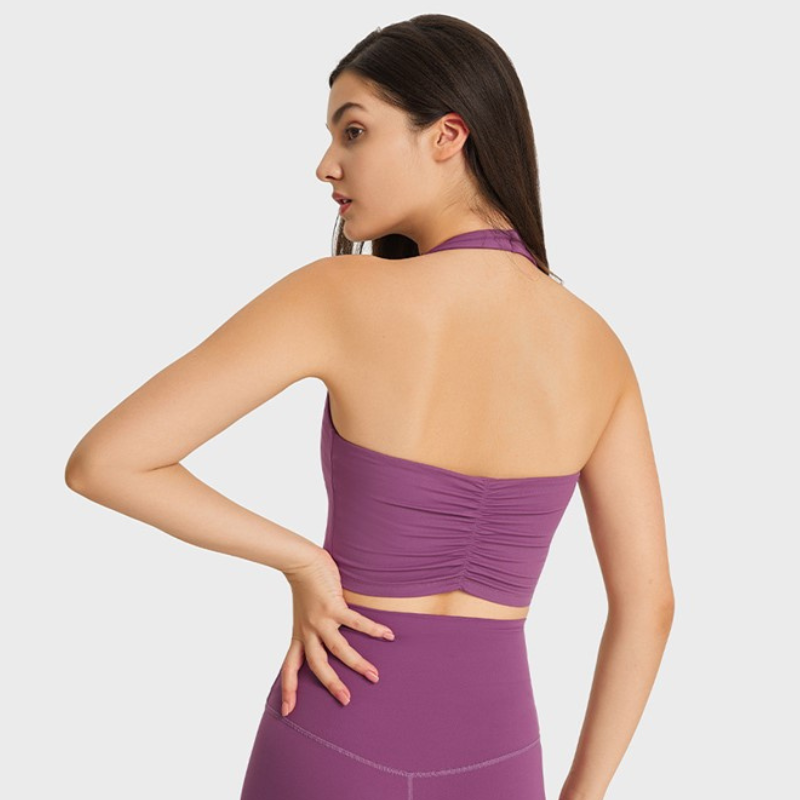 Brassière Yoga Dos Nue - Violet / XS