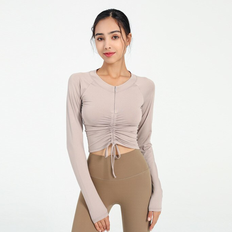 Crop Top Yoga - Beige / S