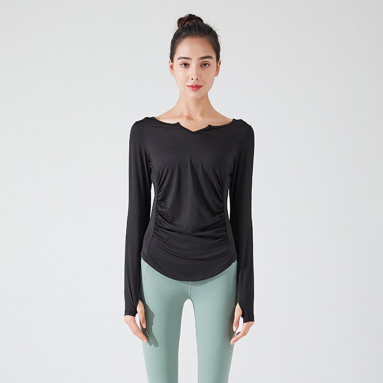 Haut Yoga Femme - Noir / S