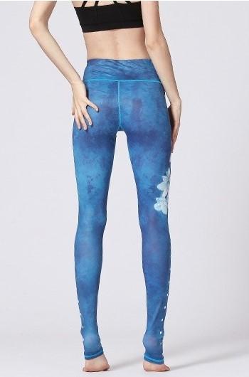 Legging de Yoga White Flowers