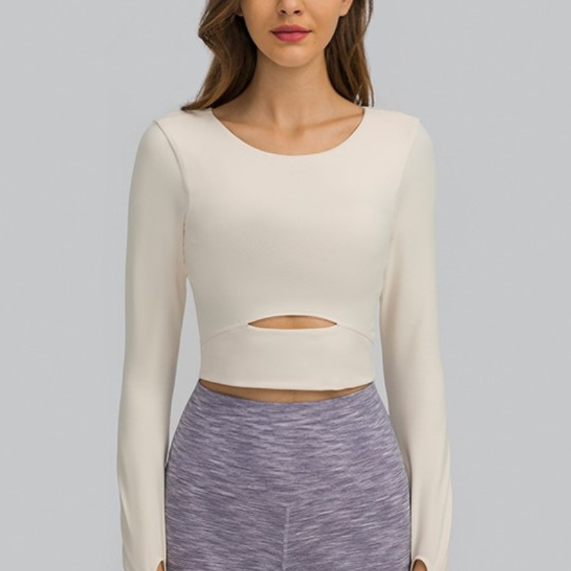 Pull Yoga Manches Longues - Blanc / XS