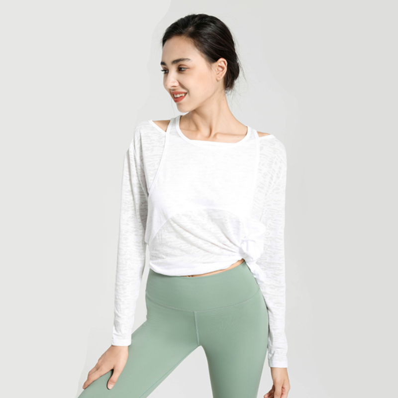 Pull Yoga Semi-transparent - Blanc / S