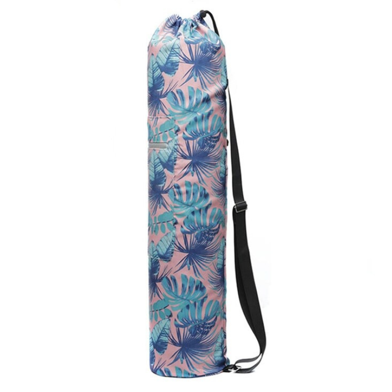 Sac Yoga Fleurs - Bleu & Rose