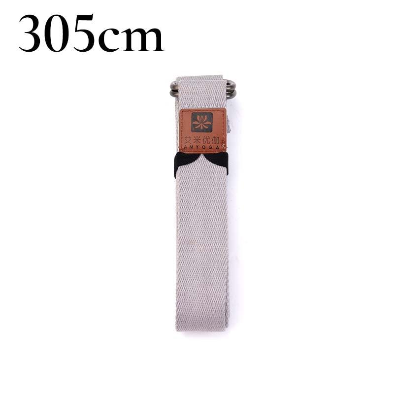 Sangle de Yoga Réglable Luxueux Gris - 305cm