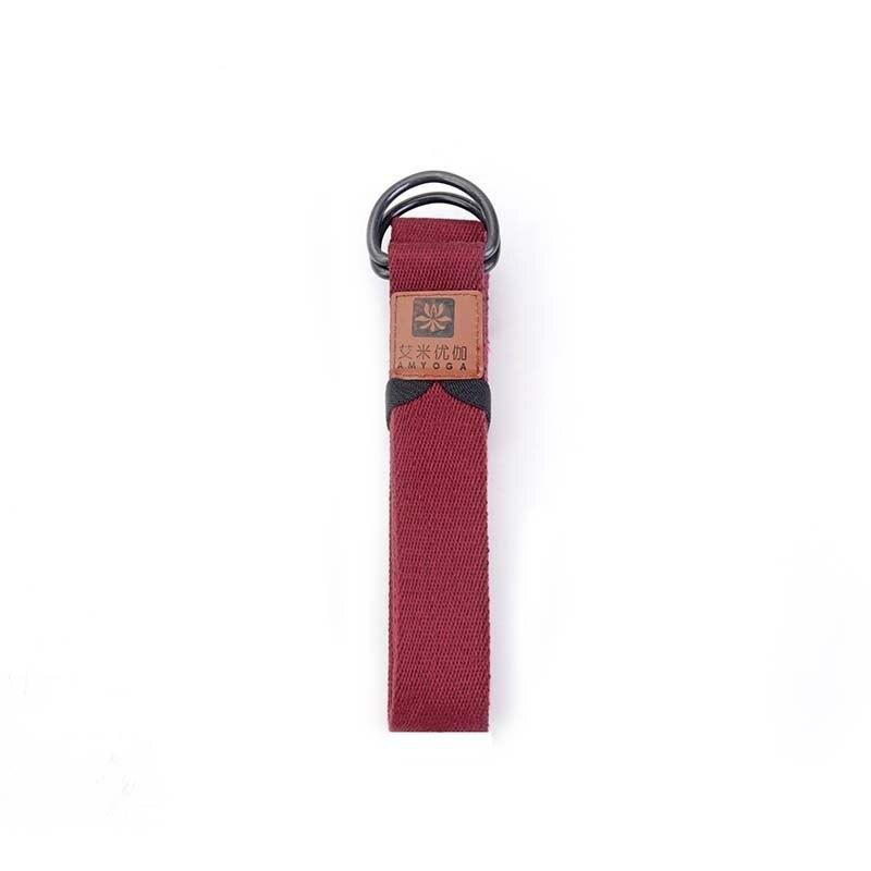 Sangle Yoga Double Boucle Luxueux Rouge - 183cm