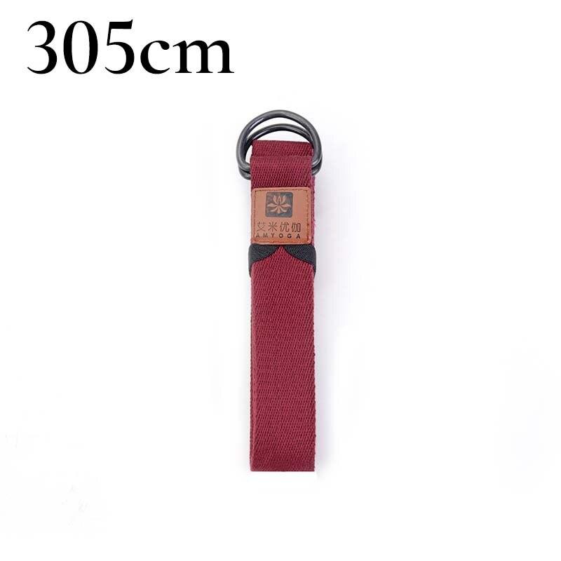 Sangle Yoga Double Boucle Luxueux Rouge - 305cm
