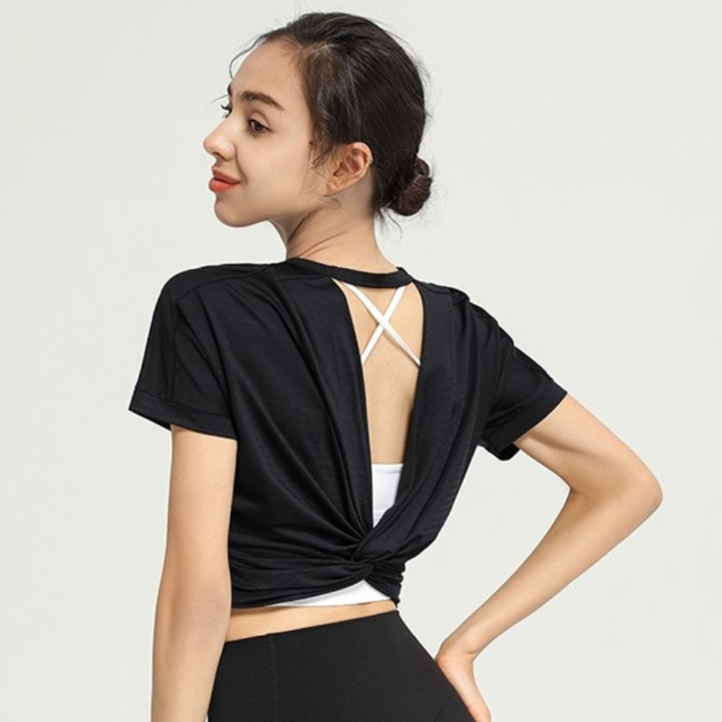 T-shirt Yoga Sensuel - Noir / S