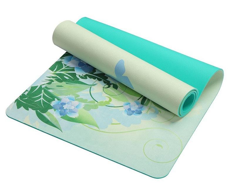 Tapis de Yoga Papillons - Vert