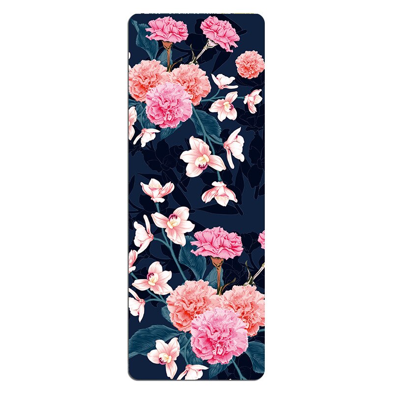 Tapis Voyage Yoga Ecologique - Fleurs