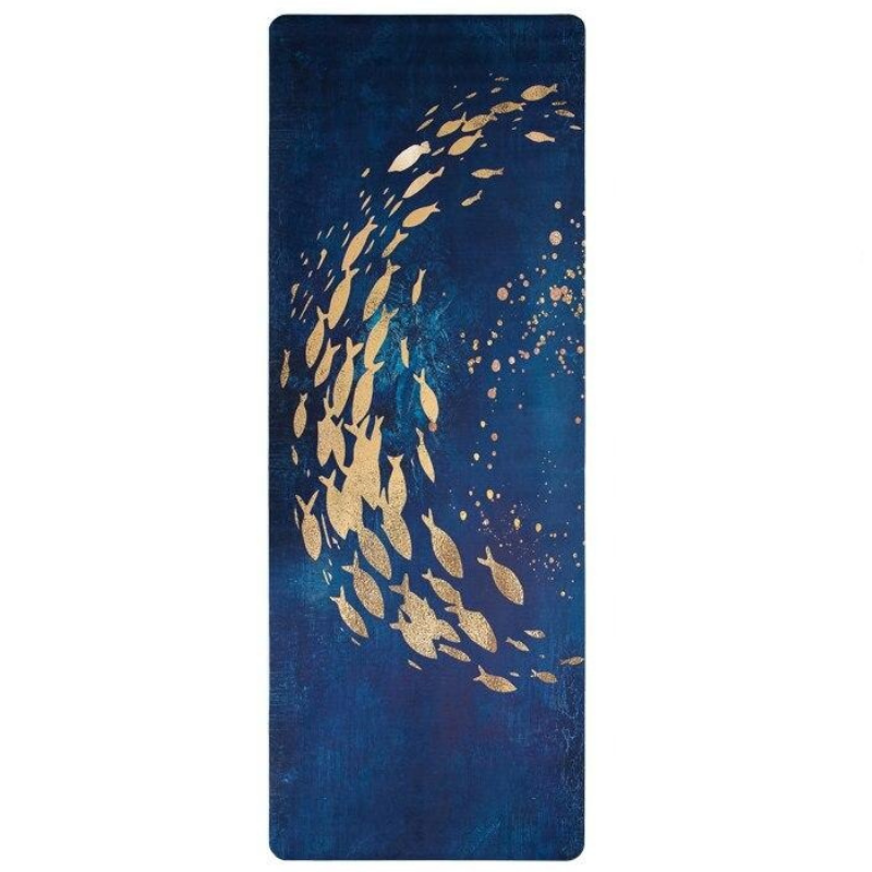 Tapis Yoga Pliable Deep Water - Bleu