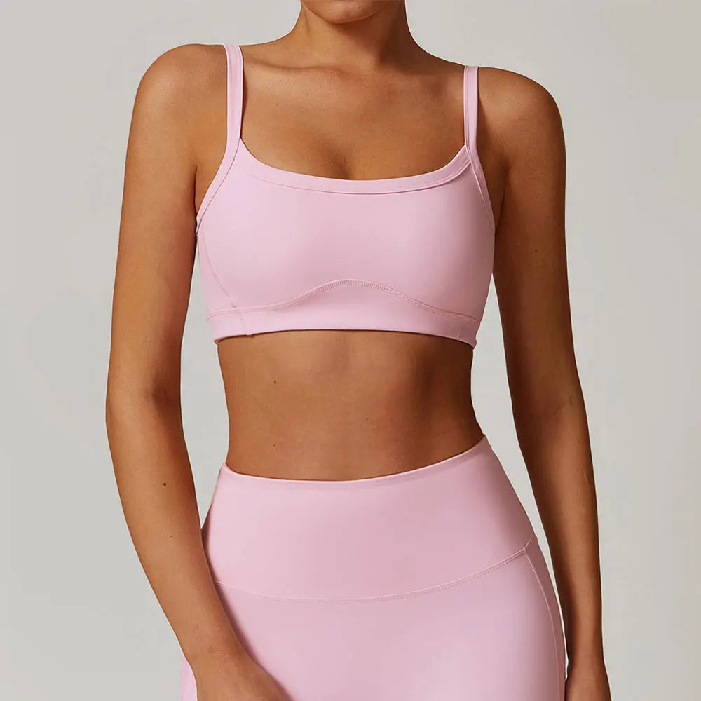 Brassière Dos Carré - rose / S