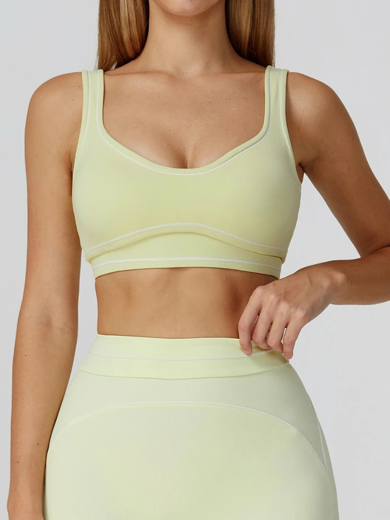 Brassière Sport Elégante - vert clair / S