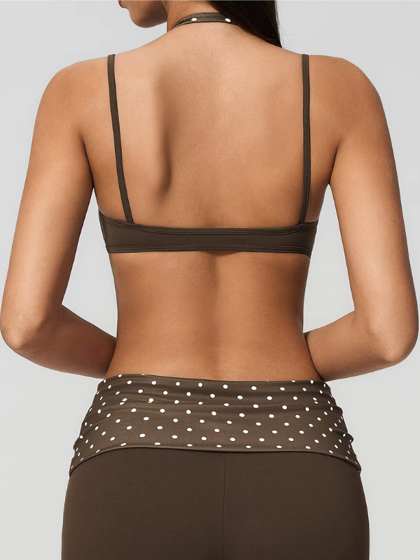 Brassière Yoga À Pois