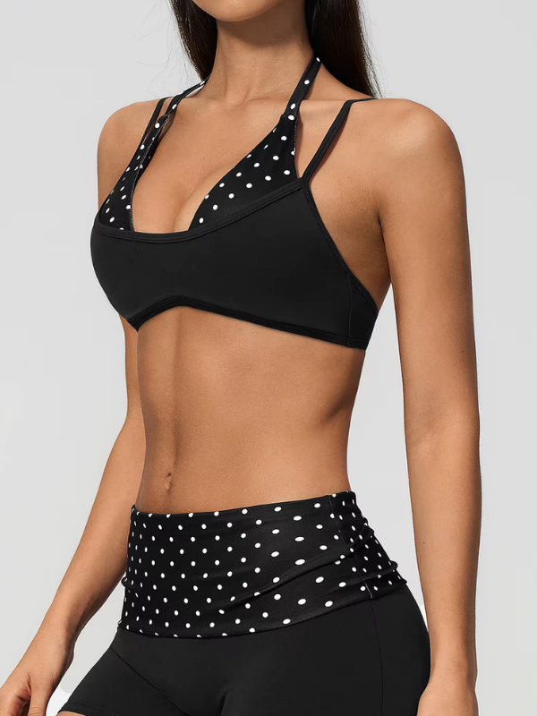 Brassière Yoga À Pois