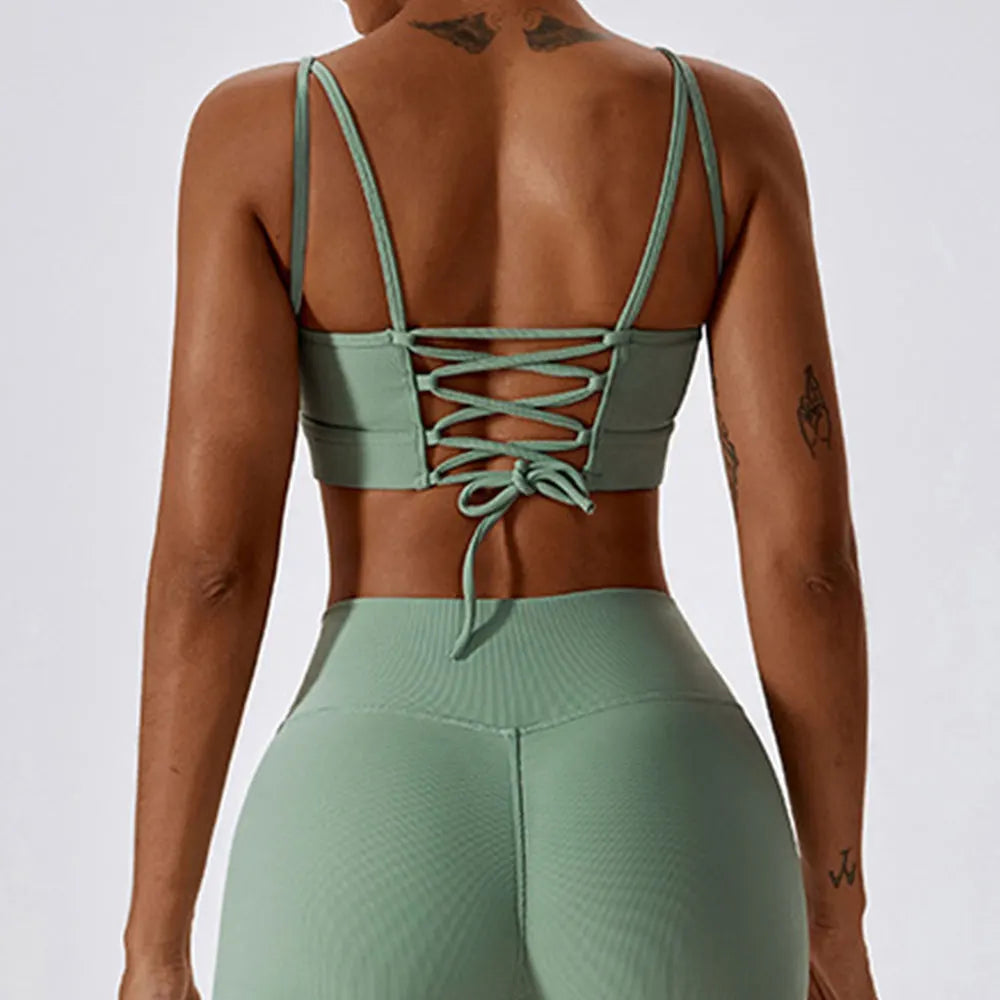 Brassière Yoga Anga - vert / S