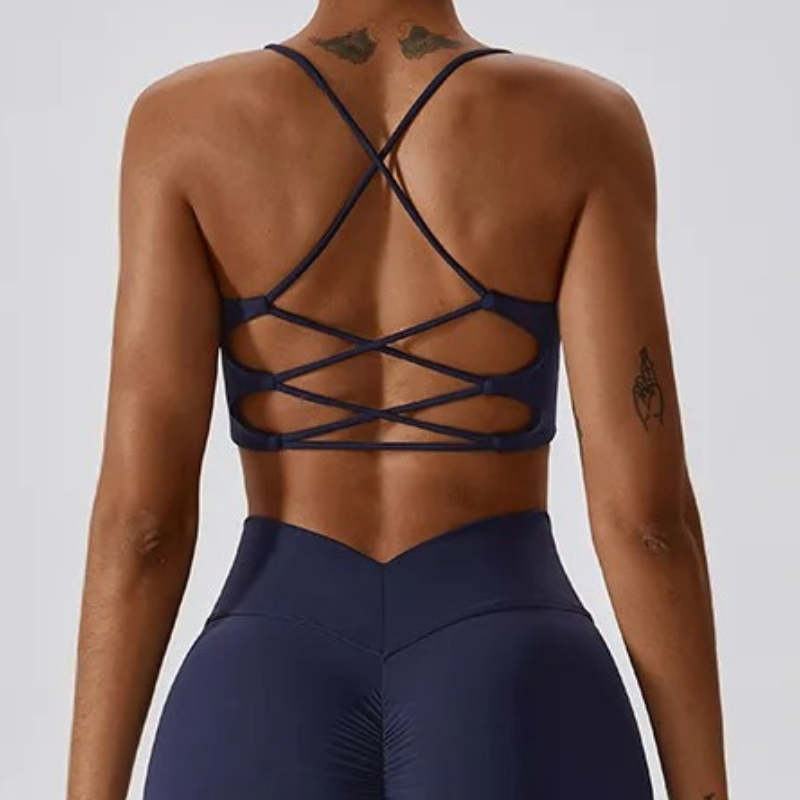 Brassière Yoga Ashrama - bleu marine / S