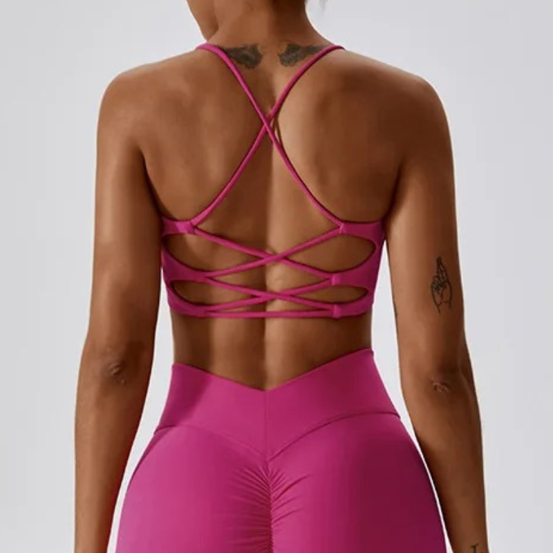 Brassière Yoga Ashrama - rose / S