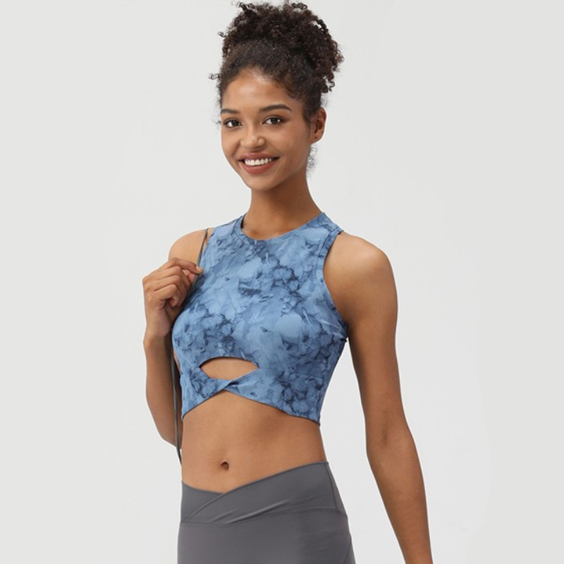 Brassière Yoga Chic - Bleu / XS