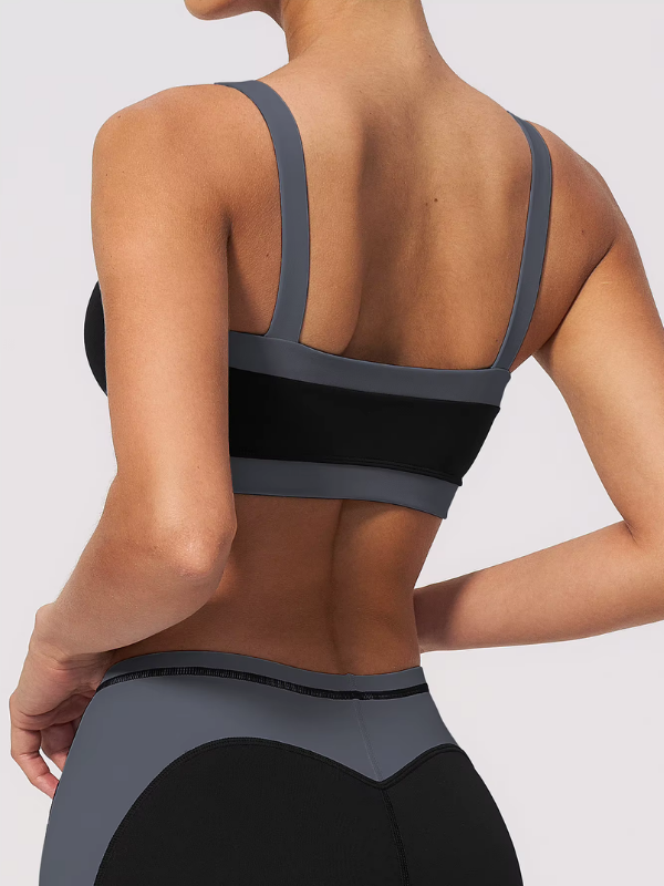 Brassière Yoga Contrastée
