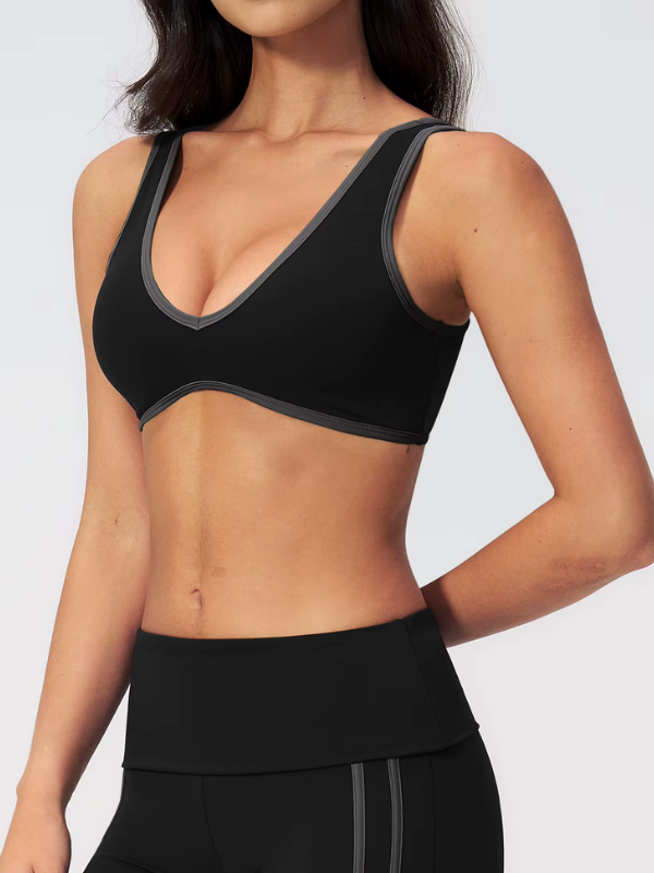 Brassière Yoga Décolleté V