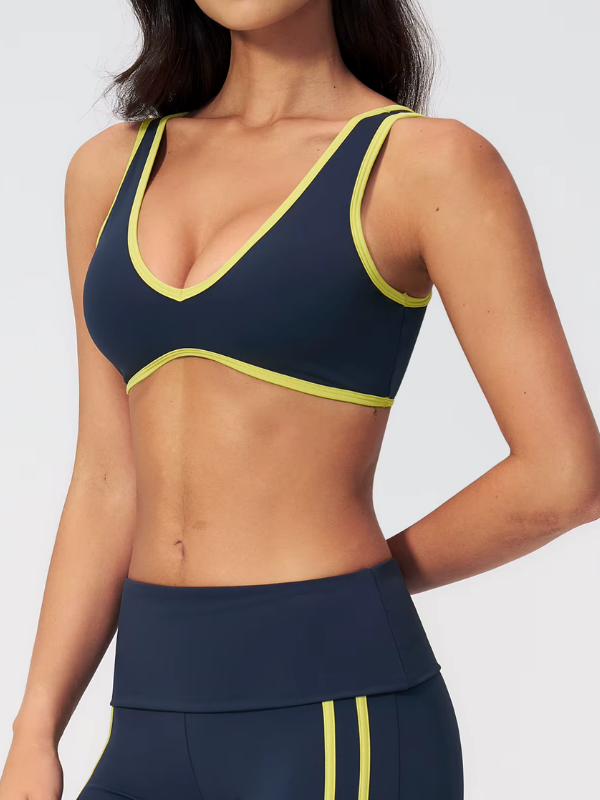 Brassière Yoga Décolleté V