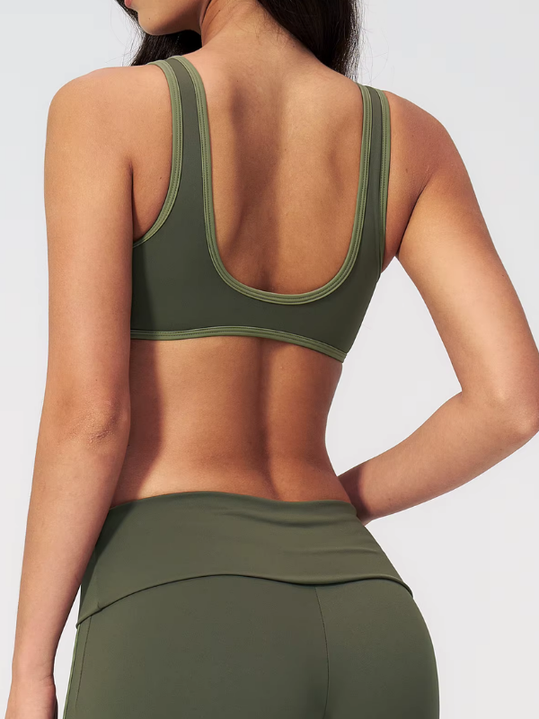 Brassière Yoga Décolleté V