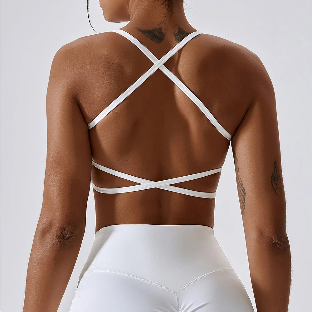 Brassière Yoga Devi - blanc / S