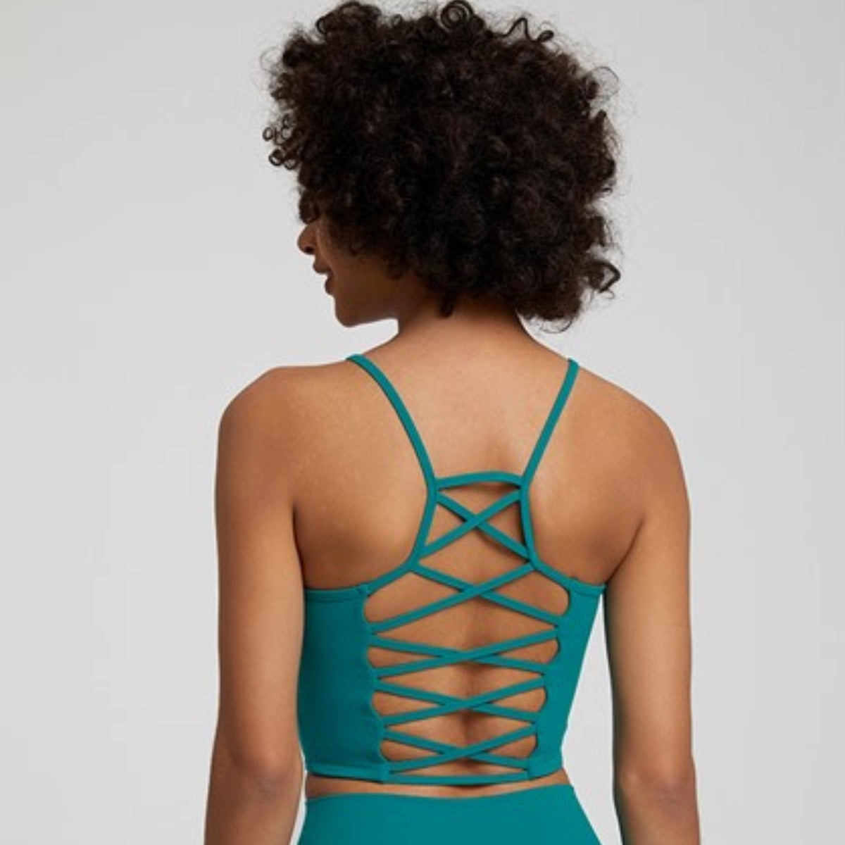 Brassière Yoga Dos Nu Croisé - vert / S